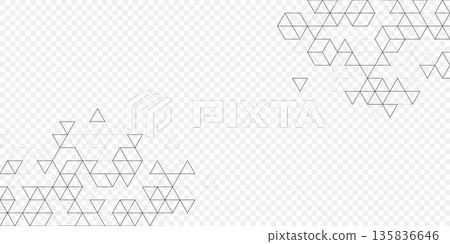 Modern abstract texture background with triangles, dots and hexagonal shapes. Geometric hexagonal pattern for poster, header, web banner, footer, website, presentation 135836646