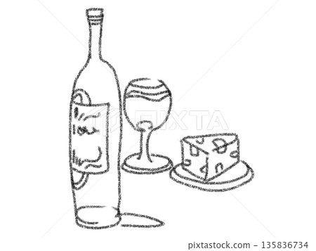Stylish wine illustration Stylish wine illustration 135836734
