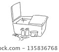 Bathroom with skin care products 135836768