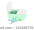 Bathroom with skin care products 135836770