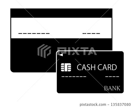 Passbook and cash card 135837080