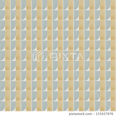 Abstract watercolor geometrical background, retro style seamless pattern in beige and blue tones Abstract watercolor geometrical background, retro style seamless pattern in beige and blue tones 135837976