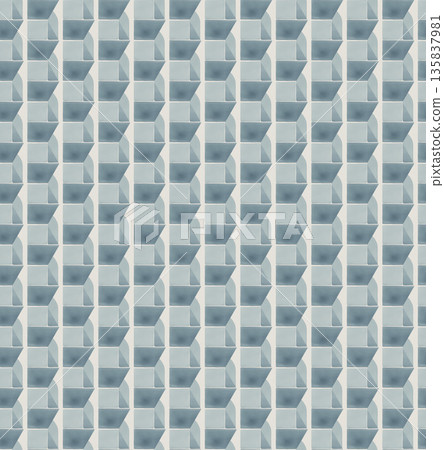 Abstract watercolor geometrical background, retro style seamless pattern in beige and blue tones Abstract watercolor geometrical background, retro style seamless pattern in beige and blue tones 135837981