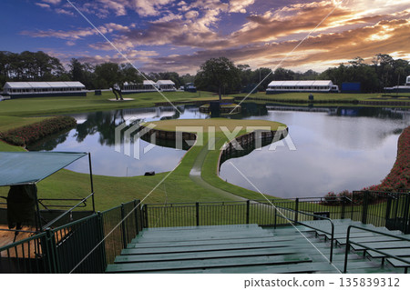 hole 17, tpc Sawgrass golf course, Ponte Vedra, Florida 135839312