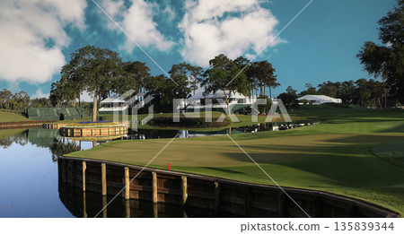 hole 17, tpc Sawgrass golf course, Ponte Vedra, Florida 135839344
