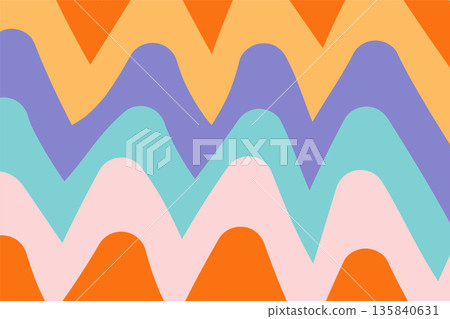 Colorful bright drawing chevron abstract background. Artwork fashion paint zigzag pattern Colorful bright drawing chevron abstract background. Artwork fashion paint zigzag pattern 135840631