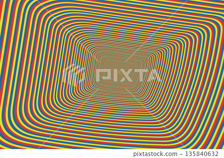 Bright colorful art striped pattern. Vector optical illusion vibrant background. Artwork unusual print Bright colorful art striped pattern. Vector optical illusion vibrant background. Artwork unusual print 135840632