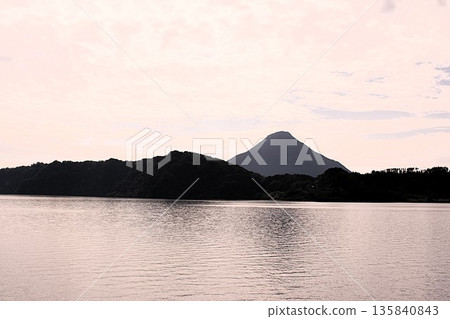Lake Ikeda and Mount Kaimon Lake Ikeda and Mount Kaimon 135840843