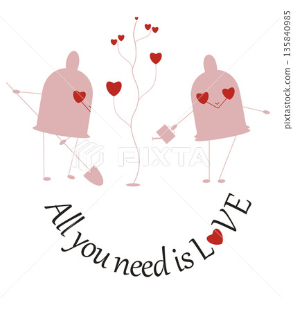heart, vector, tree 135840985