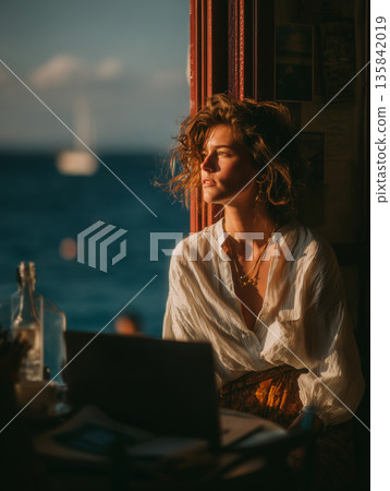 Exploring new horizons as a solo traveler by the sea 135842019