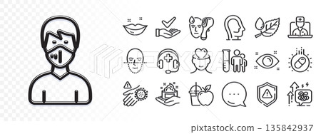 Shield, Medical analyzes and Electronic thermometer line icons for web app. Glare of light effect. Message icon. Pack of Health eye, Dermatologically tested, Juice pictogram icons. Vector Shield, Medical analyzes and Electronic thermometer line icons for web app. Glare of light effect. Message icon. Pack of Health eye, Dermatologically tested, Juice pictogram icons. Vector 135842937