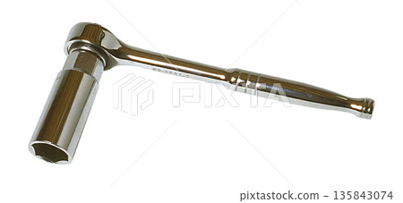 Chrome Socket Wrench with Long Handle 135843074