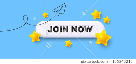 Join now search bar. Share plane line icon. Join now. Become member sign. Join team symbol. Search button with 3d stars. Vector Join now search bar. Share plane line icon. Join now. Become member sign. Join team symbol. Search button with 3d stars. Vector 135843213