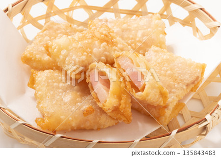 培根起司薯條（餃子皮） 135843483