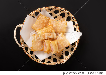 培根起司薯條（餃子皮） 135843484