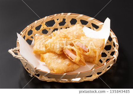 Bacon and Cheese Fries (Gyoza Skin) 135843485
