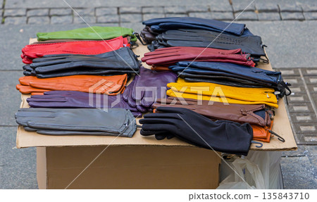 Colorful leather gloves market Colorful leather gloves market 135843710