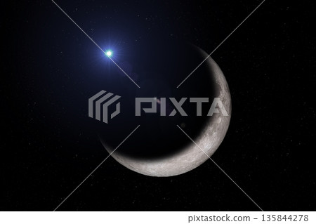 Crescent and Star. Symbol of Islam. Ramadan. Crescent and Star. Symbol of Islam. Ramadan. 135844278