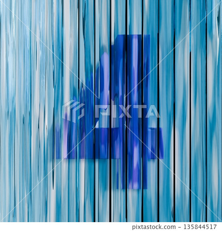 Blue reed glass font Number 4 FOUR 3D Blue reed glass font Number 4 FOUR 3D 135844517