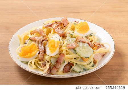 培根義大利麵沙拉 135844619