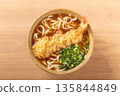 Large shrimp tempura udon 135844849