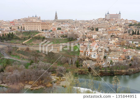World Heritage Site: The ancient city of Toledo, La Mancha, Spain 135844951