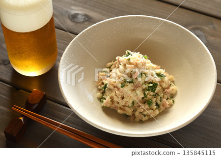 Tuna mayonnaise potato salad Tuna mayonnaise potato salad 135845115