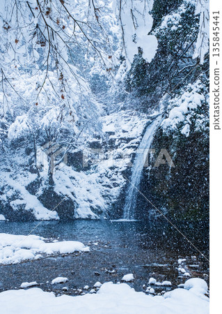 Yokoya Gorge (winter): Shirataki waterfall 135845441