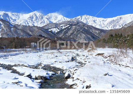 從Hakuba Ohashi懷來的冬天白馬Miyama 135845609