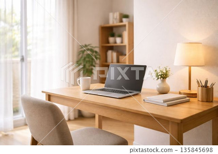 居家辦公辦公桌 135845698