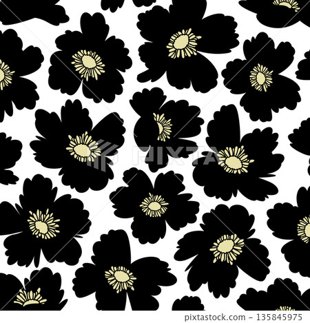 Abstract and cute floral pattern perfect for textiles, Abstract and cute floral pattern perfect for textiles, 135845975