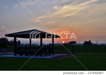 清裡町社區廣場的黃昏 清裡町社區廣場的黃昏 135846867