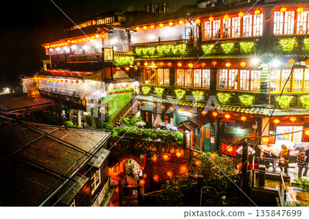台灣九份的九份老街 台灣九份的九份老街 135847699