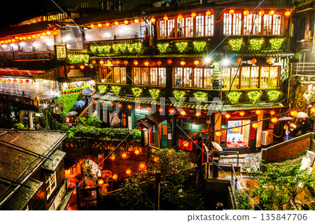 台灣九份的九份老街 台灣九份的九份老街 135847706