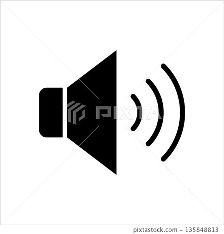 speaker icon vector design template speaker icon vector design template 135848813