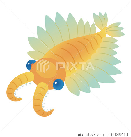 Anomalocaris, a Cambrian prehistoric animal 135849463