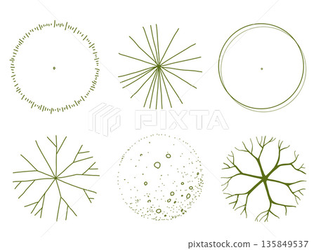 一套用於平面圖的樹狀圖 一套用於平面圖的樹狀圖 135849537