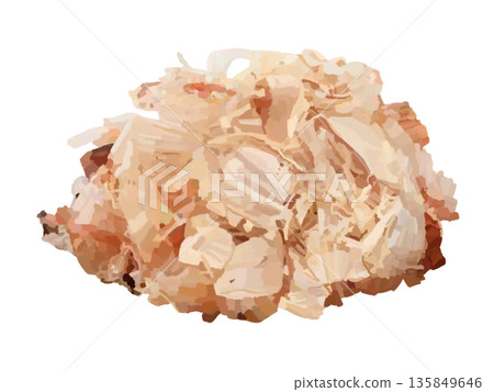 Dried bonito flakes 135849646