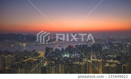 Jan 18 2026 Twilight Glow Spreading Across Kowloon And Hong Kong Skyline Jan 18 2026 Twilight Glow Spreading Across Kowloon And Hong Kong Skyline 135849922