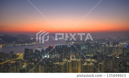 Jan 18 2026 Twilight Glow Spreading Across Kowloon And Hong Kong Skyline Jan 18 2026 Twilight Glow Spreading Across Kowloon And Hong Kong Skyline 135849923