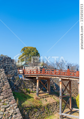 大和郡山城極樂橋和白澤門遺址的景觀 大和郡山城極樂橋和白澤門遺址的景觀 135850353