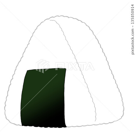 Simple rice ball icon Simple rice ball icon 135850914