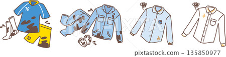 髒衣服插圖 髒衣服插圖 135850977