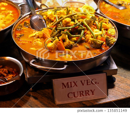 Mix vegetables curry Mix vegetables curry 135851149