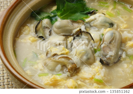 Oyster rice porridge Japanese food Oyster rice porridge Japanese food 135851162