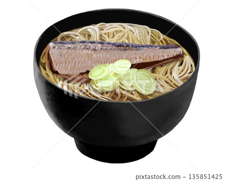 鯡魚蕎麥麵（黑碗） 135851425