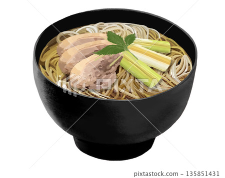 Duck Nanban Soba (black bowl) Duck Nanban Soba (black bowl) 135851431