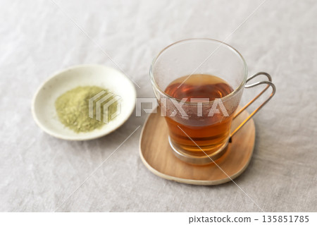Senna tea and tea leaves Senna tea and tea leaves 135851785