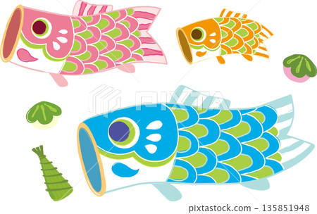 兒童節鯉魚旗 兒童節鯉魚旗 135851948