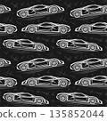 Vector Supercar seamless pattern 135852044